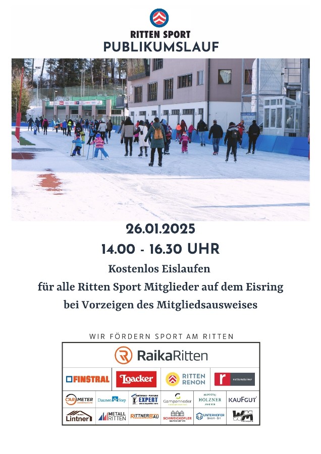 Ritten Sport Mitglieder aufgepasst!