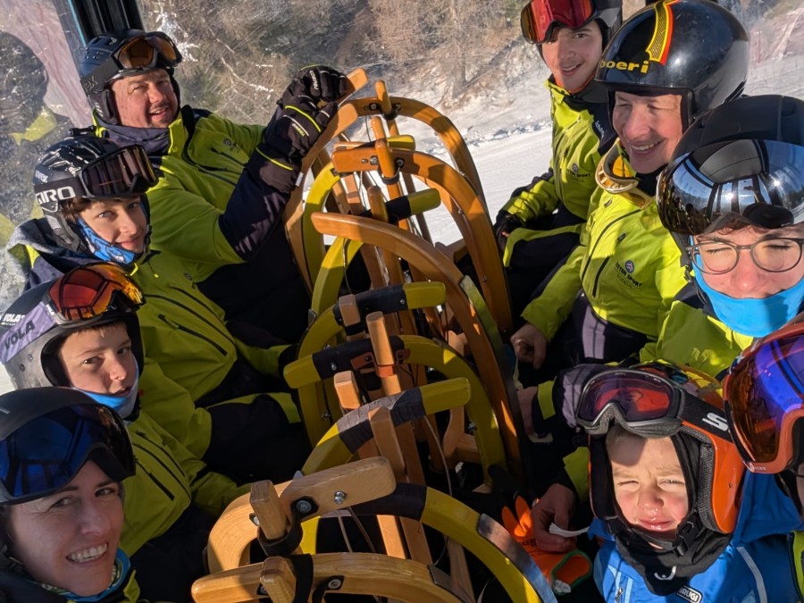 Rodeltraining auf der Fraina-Rodelbahn