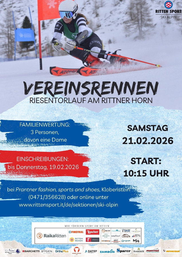 Einschreibung zum Vereinsrennen